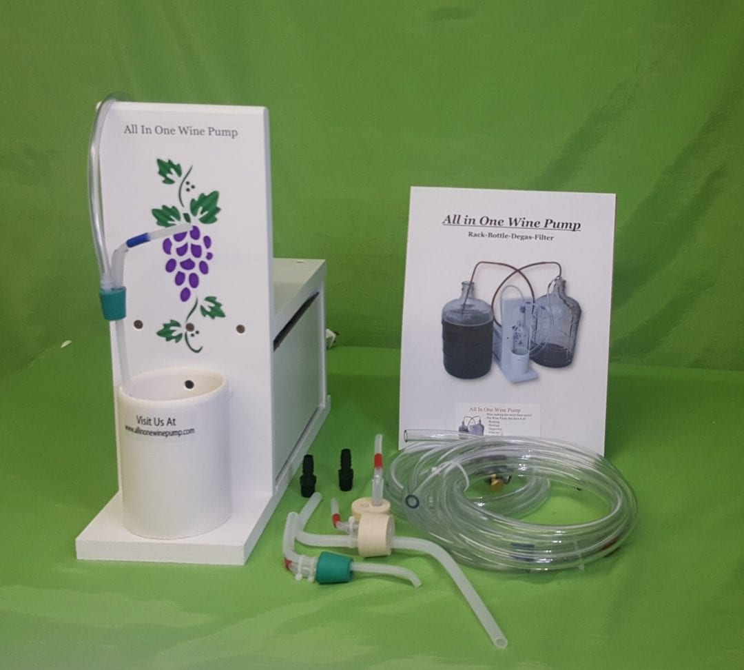 Vacuum wine Pump that can Transfer,bottle, degass and Filter.